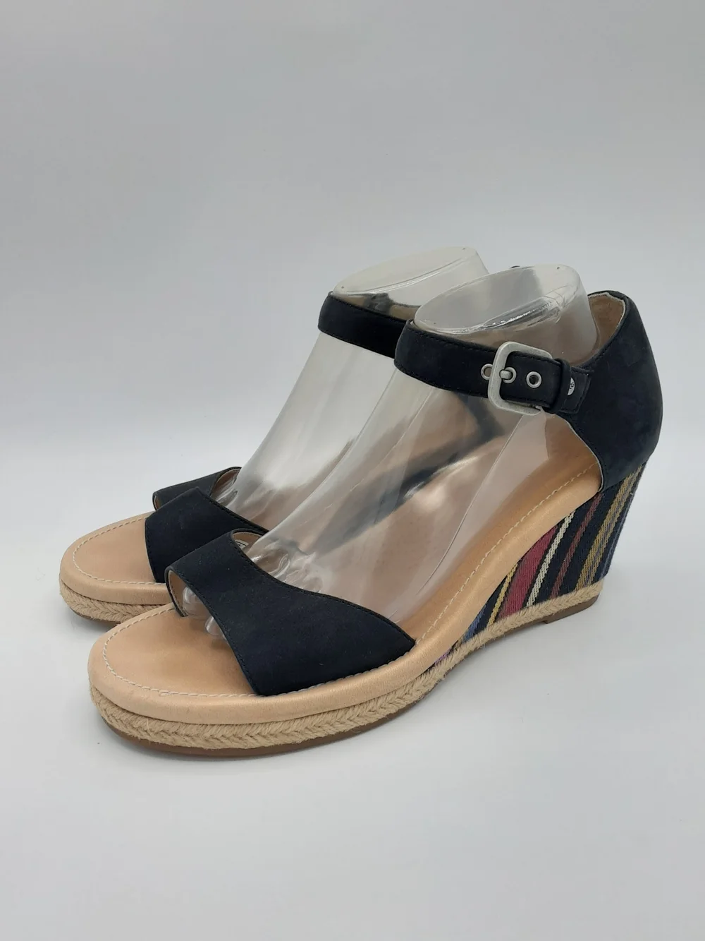 UGG Australia Striped Wedge Sandal.